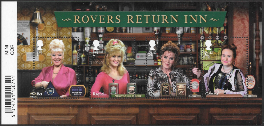 (image for) MS4377 2020 Coronation Street Barcoded Miniature Sheet - Click Image to Close